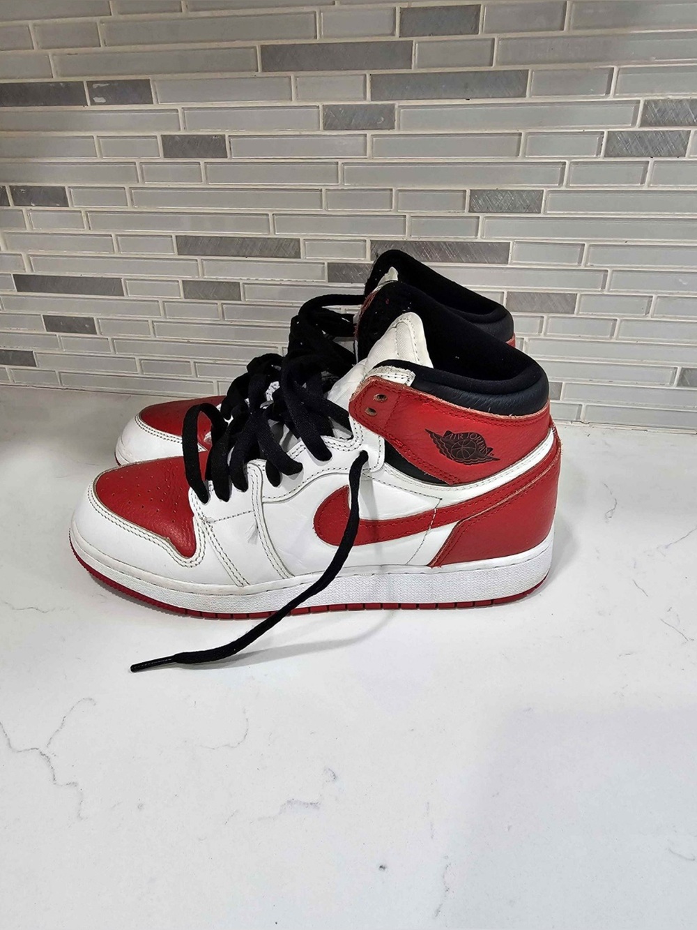 Nike Air Jordan Retro OG High Heritage red black shoes sneakers men size 6.5